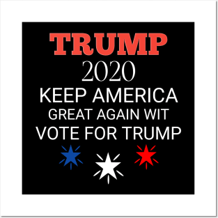 Trump T-shirt Vote for Trump 2020 Posters and Art